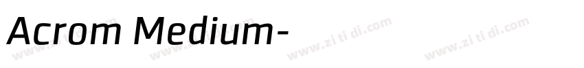 Acrom Medium字体转换